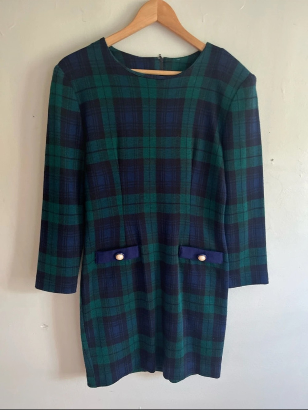 Vintage plaid mini dress